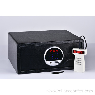 hotel safe with LCD time display